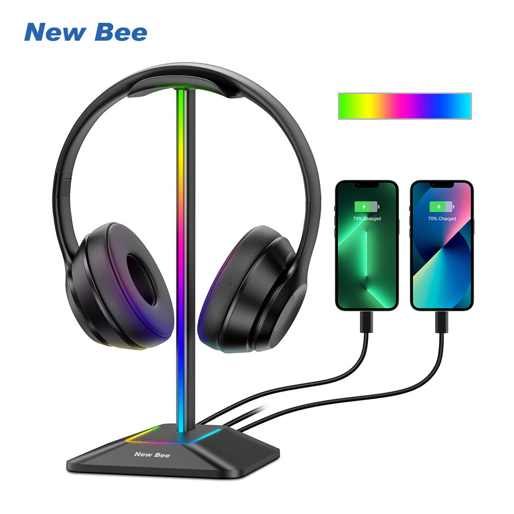Headphone Hook Under - Nieuwe Bee Z8 RGB-hoofdtelefoonstandaardhouder met 2