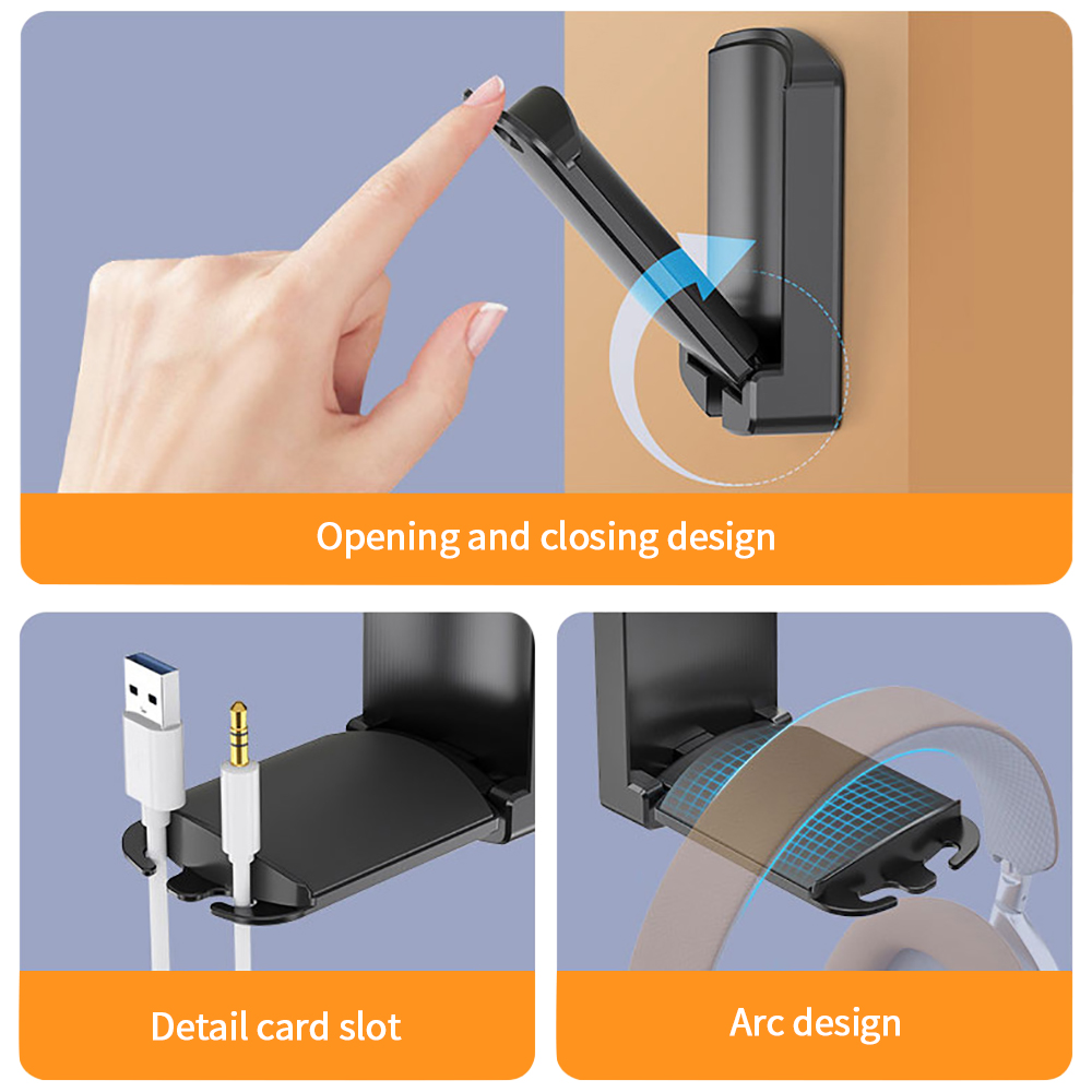 Headphone Hook Under - Opvouwbare Headset Stand Houder Gaming Hoofdtelefoon