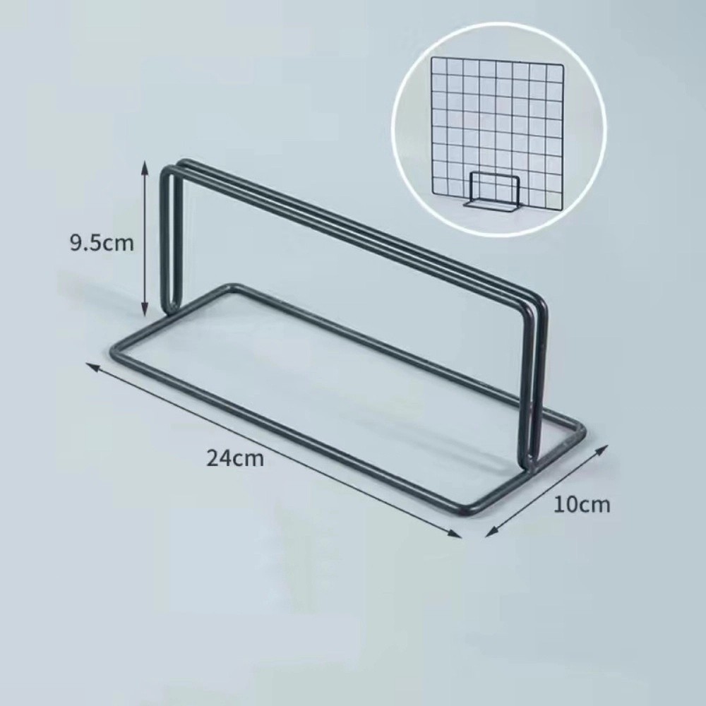 Desk Setup Photo - Modern grid-displayrek met metalen onderstel, bureaustandaard,