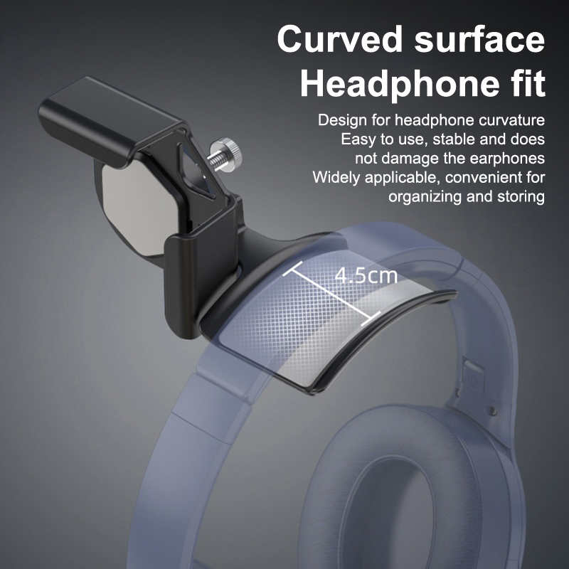 Headphone Hook Under - Nieuwe hoofdtelefoonhouder PC-monitorhanger Muurhaak Monitor Oortelefoonstandaard