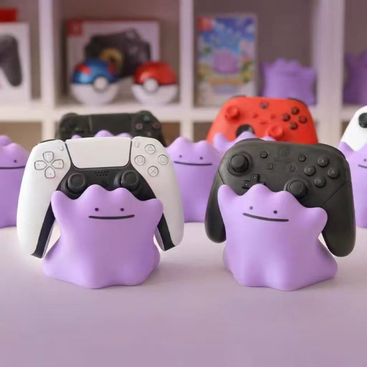 Desk Setup Ps5 - Pokemon Figures Ditto Universele Game Controller
