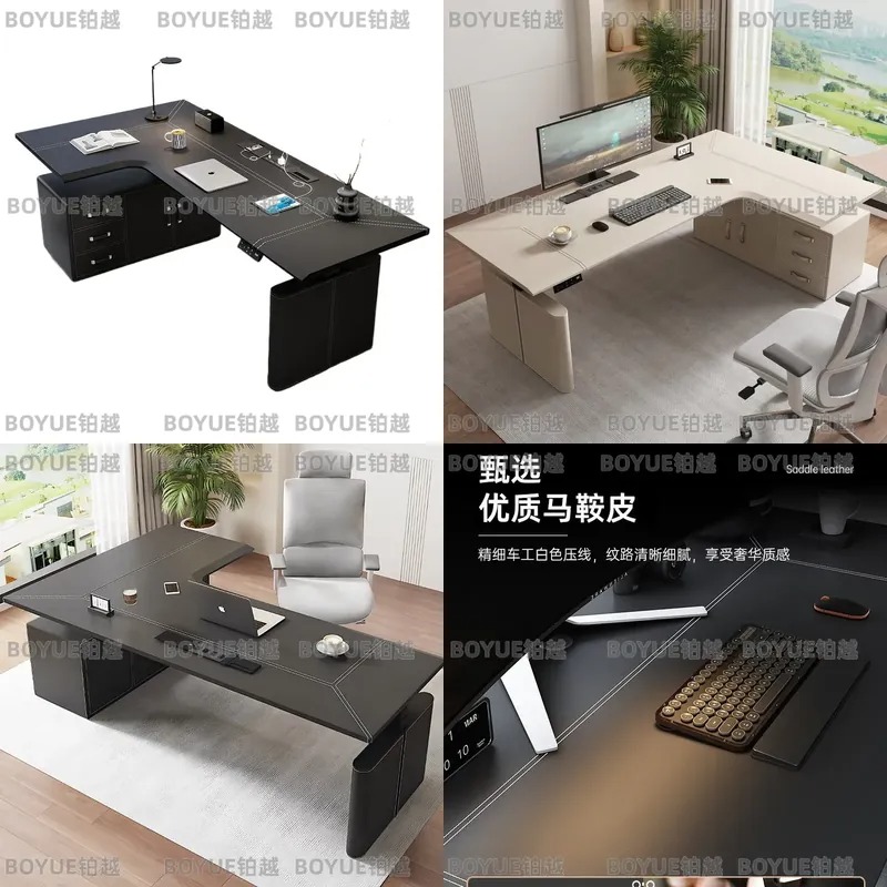 Desk Setup Corner - L-vormig elektrisch in hoogte verstelbaar hoekbureau