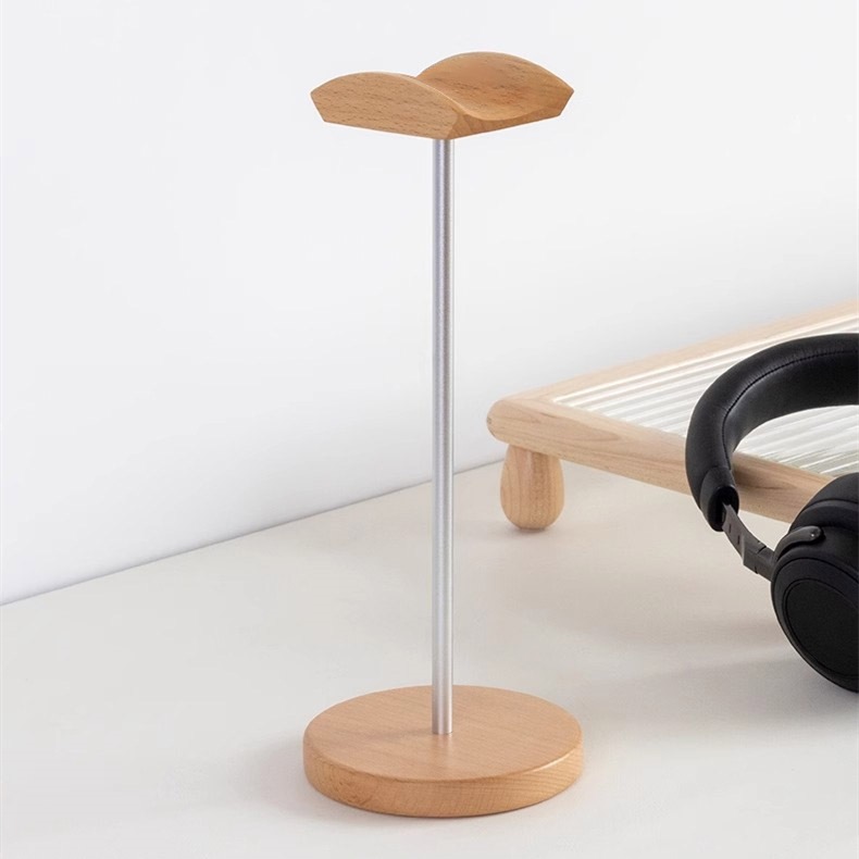 Houten en aluminium hoofdtelef - Desk Setup Desk recensie en prijs