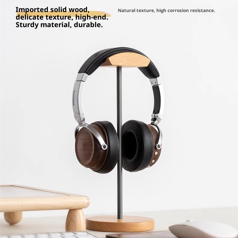 Houten en aluminium hoofdtelef - Desk Setup Desk recensie en prijs