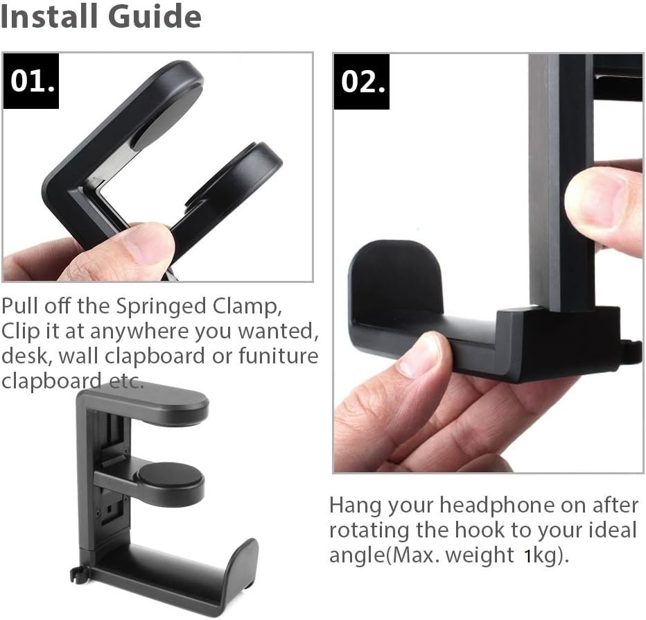 Zonder Punch Tafel Haak Hoofdt - Headphone Hook Under recensie en prijs