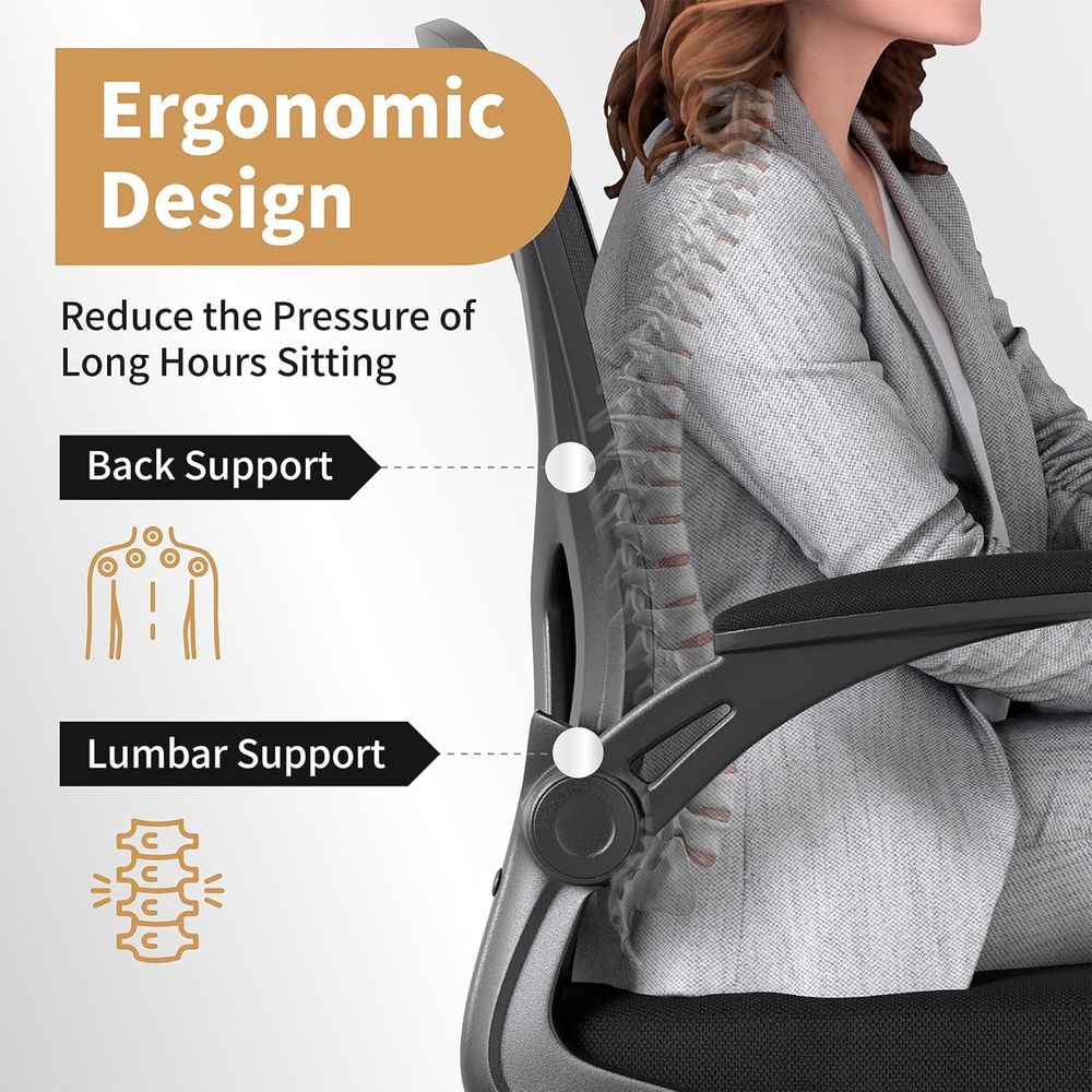 Bureaustoelset o 10, ergonomis - Desk Setup Black And Wood recensie en prijs
