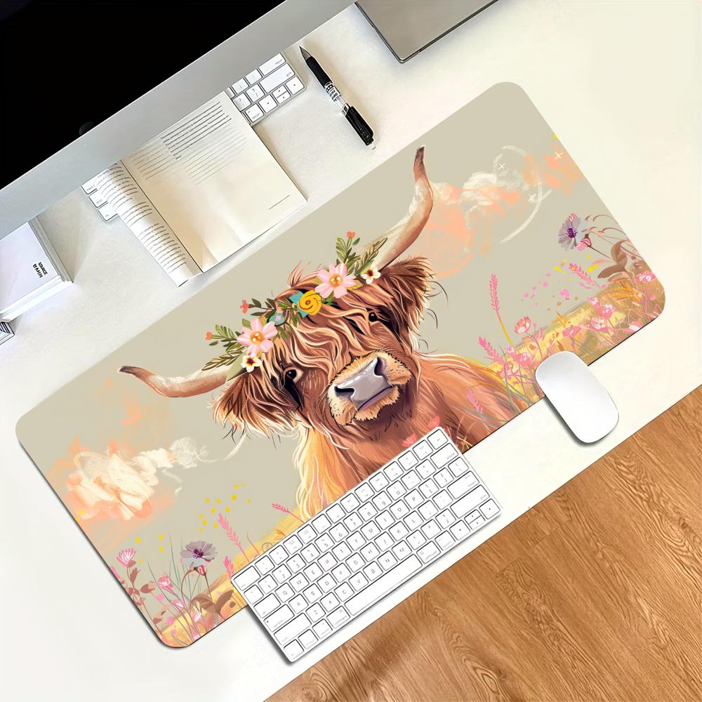 Vintage Highland Cow Floral Ga - Desk Setup Gaming Pc recensie en prijs