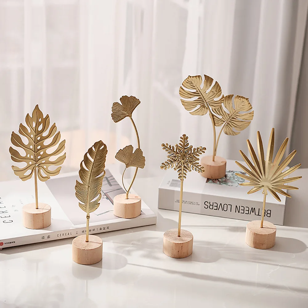 1 stks Gouden Ginkgo Blad Veer - Desk Setup Photo recensie en prijs