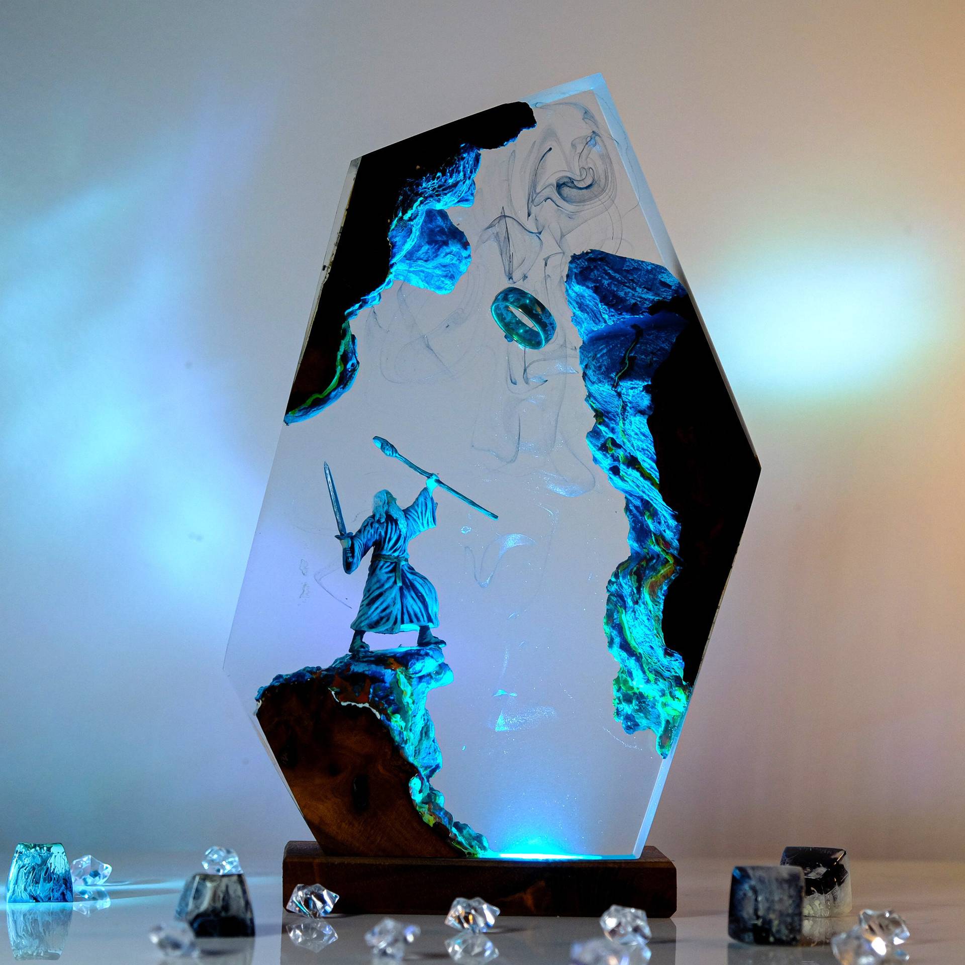 Filmscène Figuur Tafel Resin L - Desk Setup Desk recensie en prijs