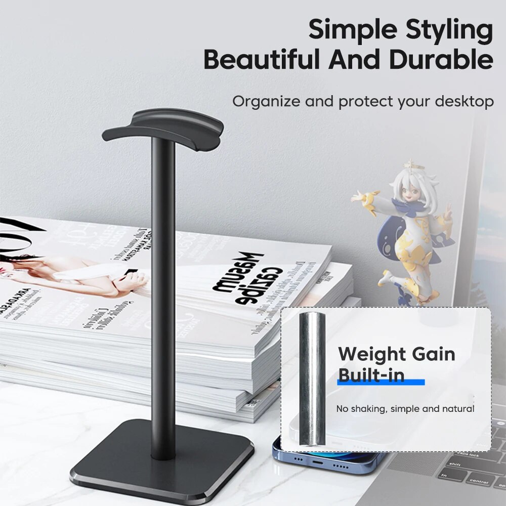 Universele hoofdtelefoonstanda - Headphone Hook Under recensie en prijs