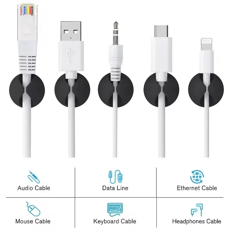 5/50 Stuks Desktop Muur Kabel  - Headphone Hook Under recensie en prijs