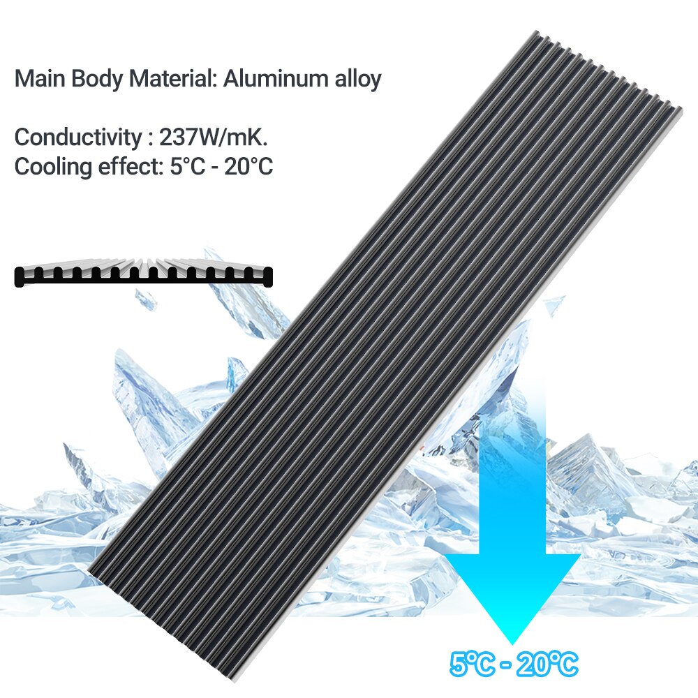 JEYI M.2 SSD-koellichaam, alum - Desk Setup Ps5 recensie en prijs