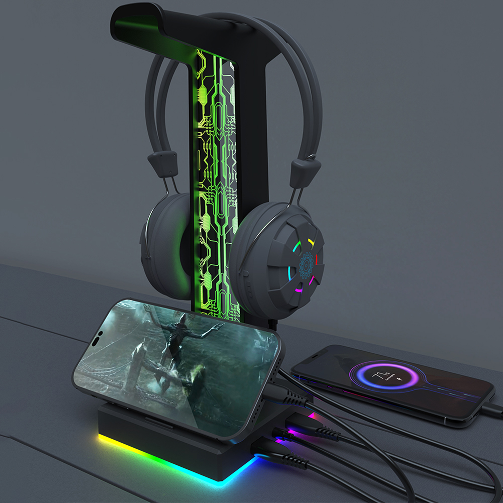 Rgb Gaming Hoofdtelefoon Stand - Headphone Hook Under recensie en prijs