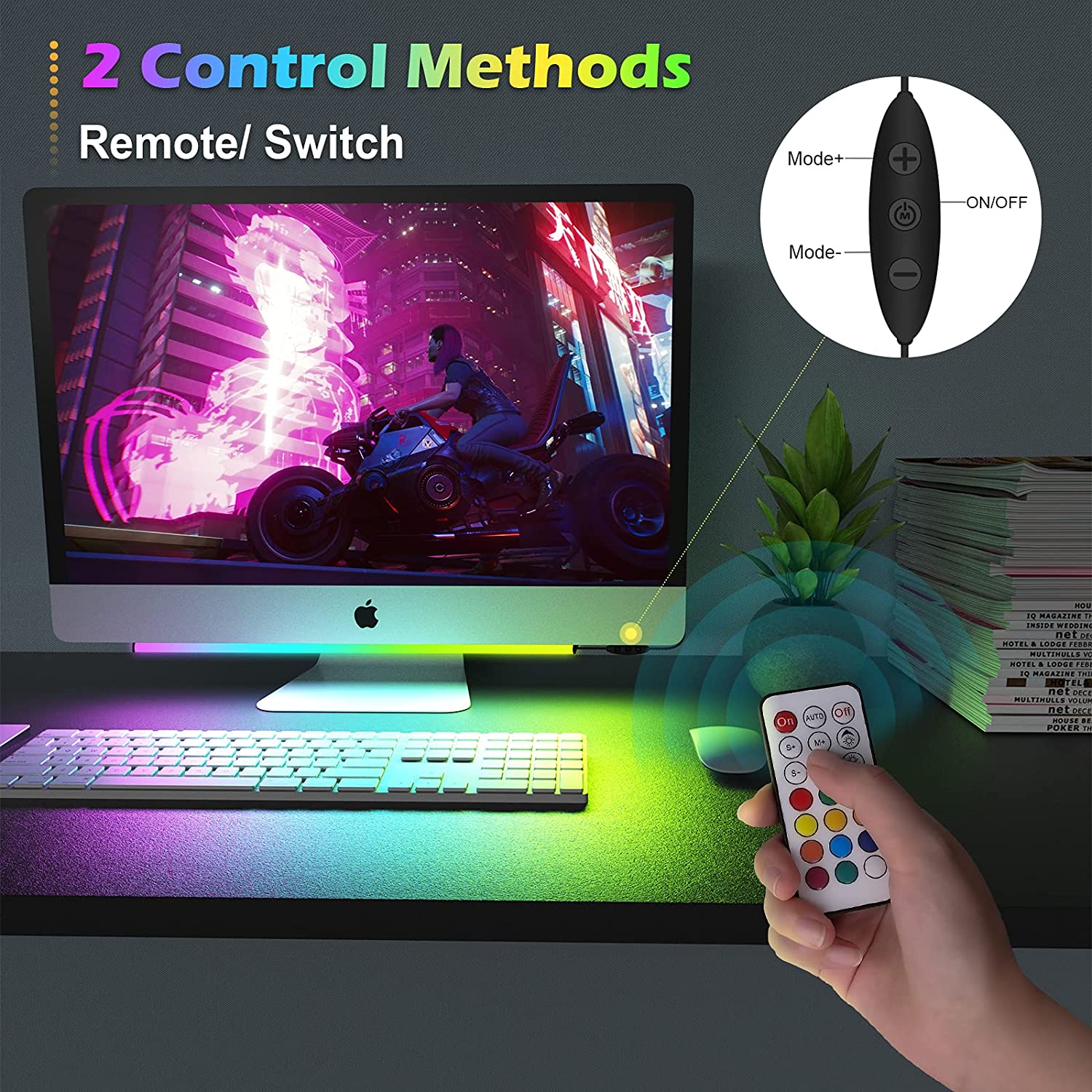 Onder monitor lichtbalk RGB Dr - Desk Setup Gaming Pc recensie en prijs