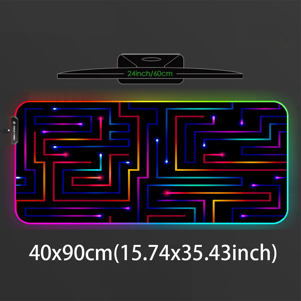 Xxl Muismat 900x400 Neon Circu - Desk Setup Gaming Pc recensie en prijs